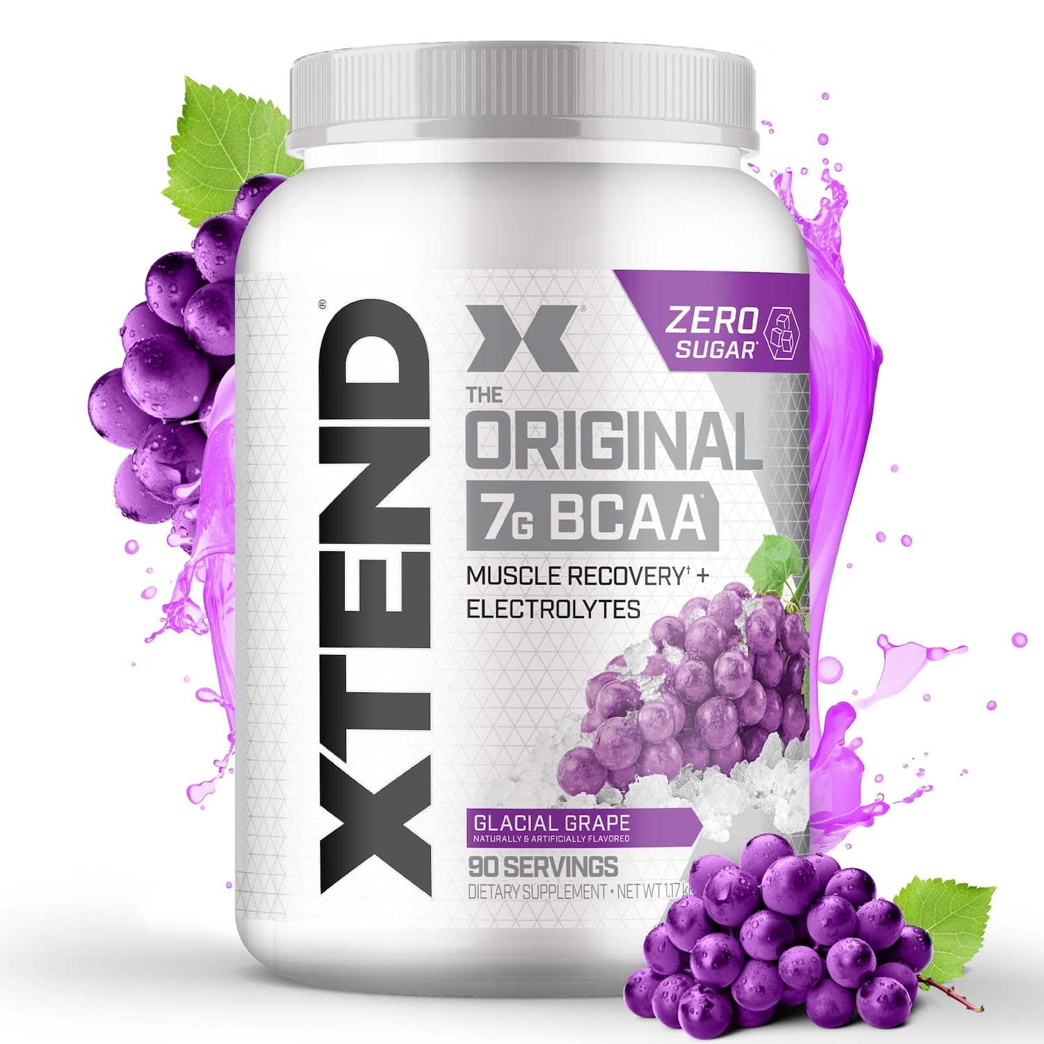 Foto 2 pulgar | Bcaa En Polvo Xtend Original Glacial Grape Sin Azúcar, 90 Dosis - Venta Internacional.