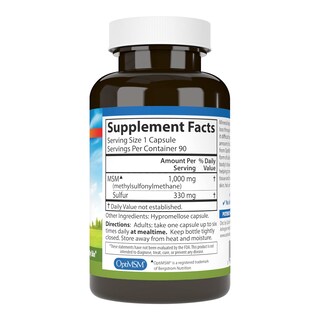 Foto 2 | Suplemento Carlson M-s-m Sulfur 1000 Mg 90 Cápsulas Vegetarianas - Venta Internacional.