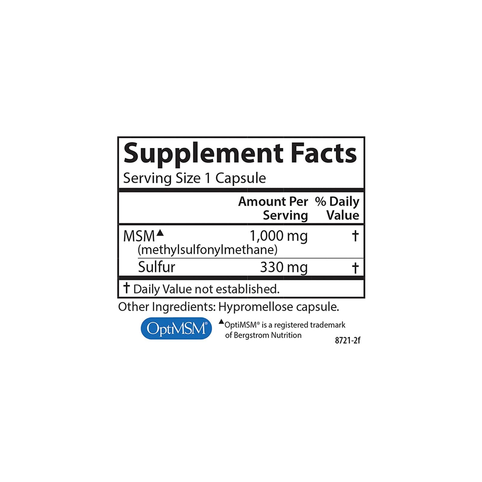 Foto 5 pulgar | Suplemento Carlson M-s-m Sulfur 1000 Mg 90 Cápsulas Vegetarianas - Venta Internacional.