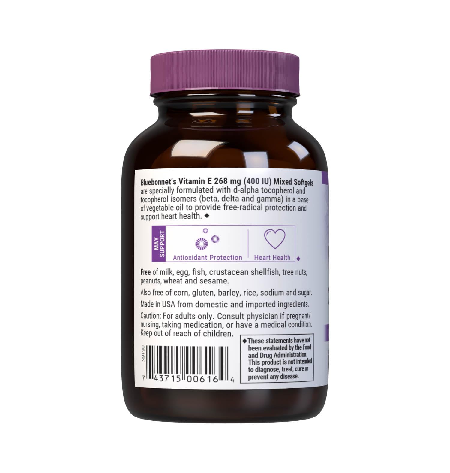 Foto 4 pulgar | Suplemento Bluebonnet Nutrition Con Vitamina E, 400 Ui, Cápsulas Blandas - Venta Internacional.