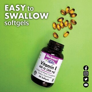 Foto 4 | Suplemento Bluebonnet Nutrition Con Vitamina E, 400 Ui, Cápsulas Blandas - Venta Internacional.