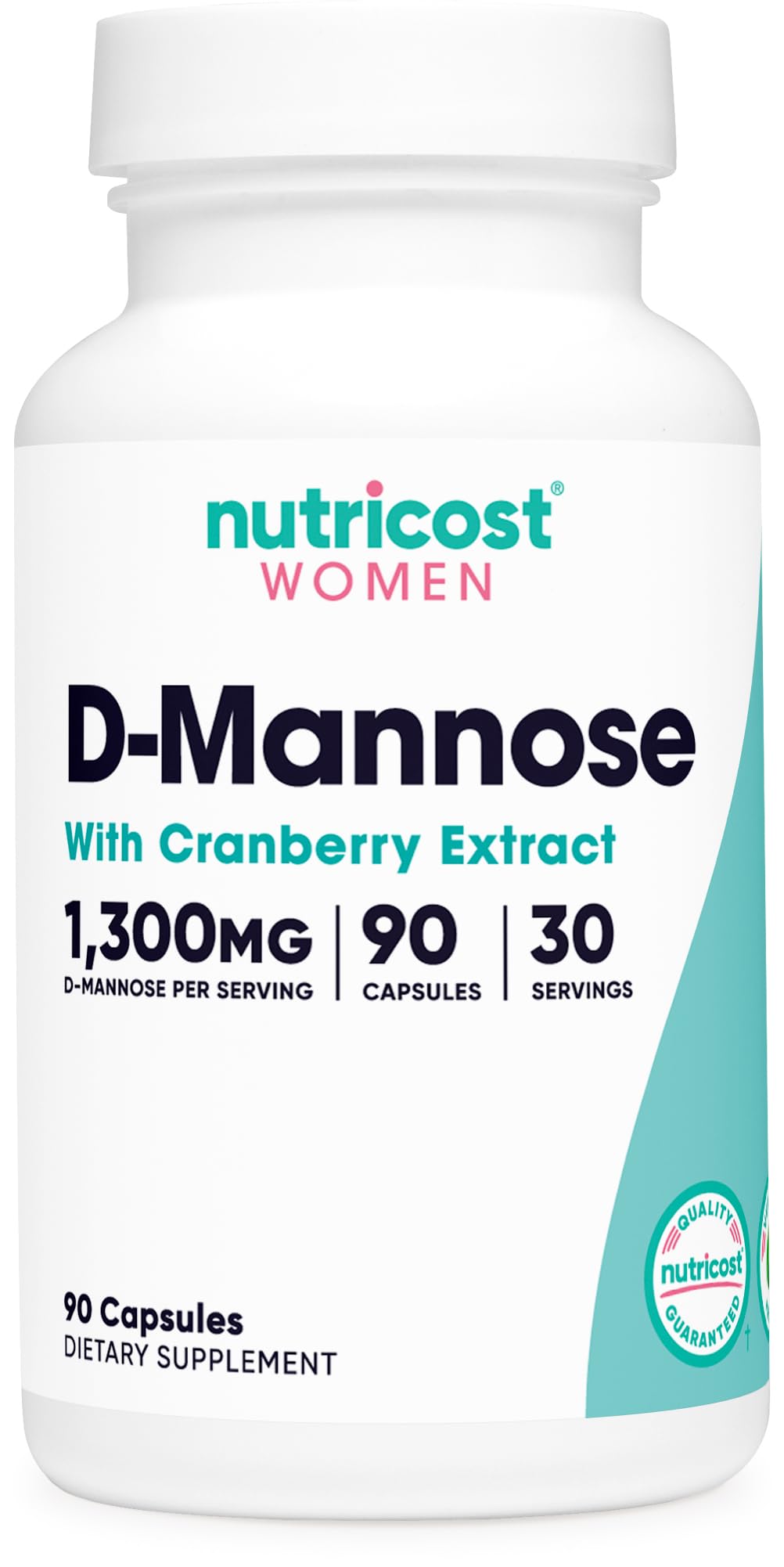 Foto 2 pulgar | Suplemento Nutricost D-manose Con Arándano Rojo 1300 Mg 90 Cápsulas - Venta Internacional.