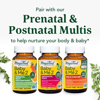 Foto 6 | Suplemento Prenatal Megafood Baby & Me 2 Con Dha Y Colina 60 Cápsulas - Venta Internacional.