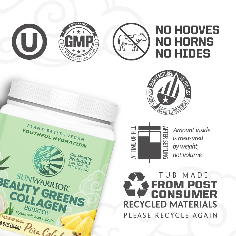 Foto 4 pulgar | Suplemento Sunwarrior Vegan Beauty Greens, Piña Colada, 25 Porciones - Venta Internacional.
