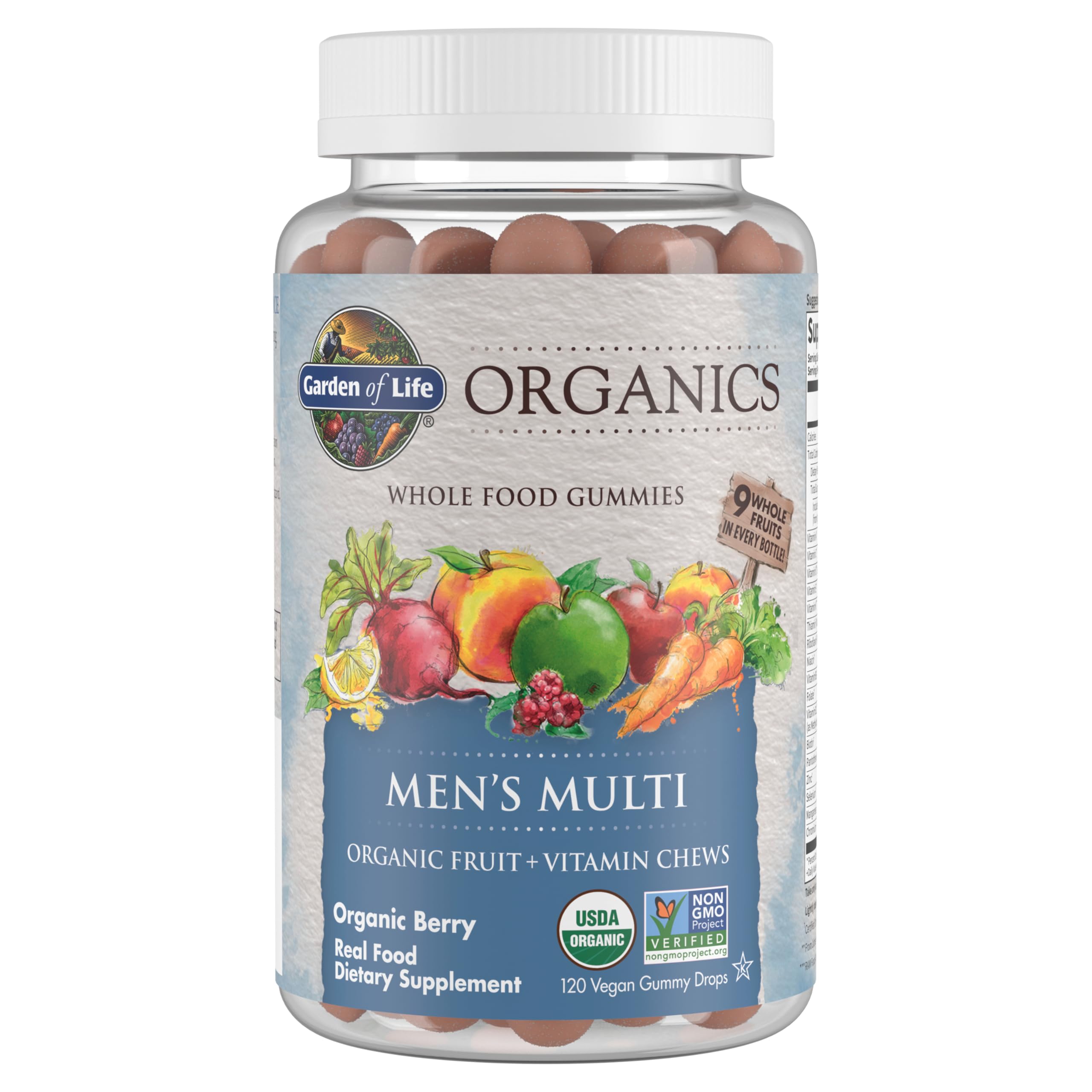 Foto 2 pulgar | Gominolas Garden Of Life Organics Para Hombre 120 Unidades - Venta Internacional.