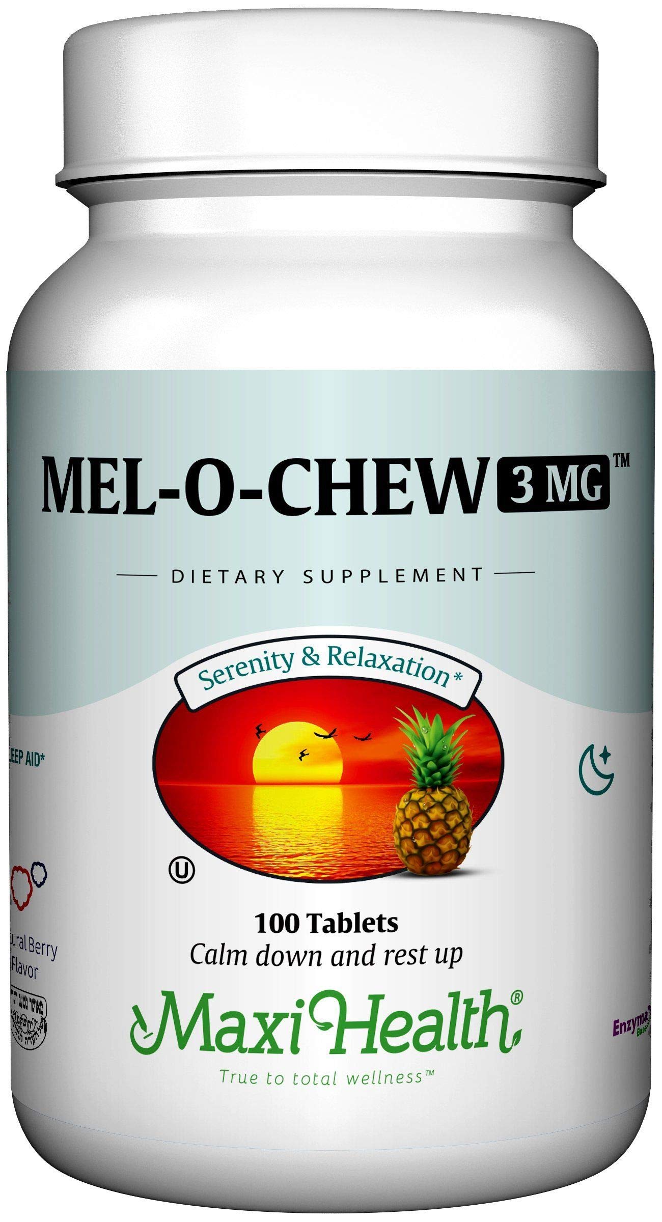 Foto 2 pulgar | Melatonina Masticable Maxi Health, 3 Mg Para Adultos O Adolescentes, 100 Unidades - Venta Internacional.