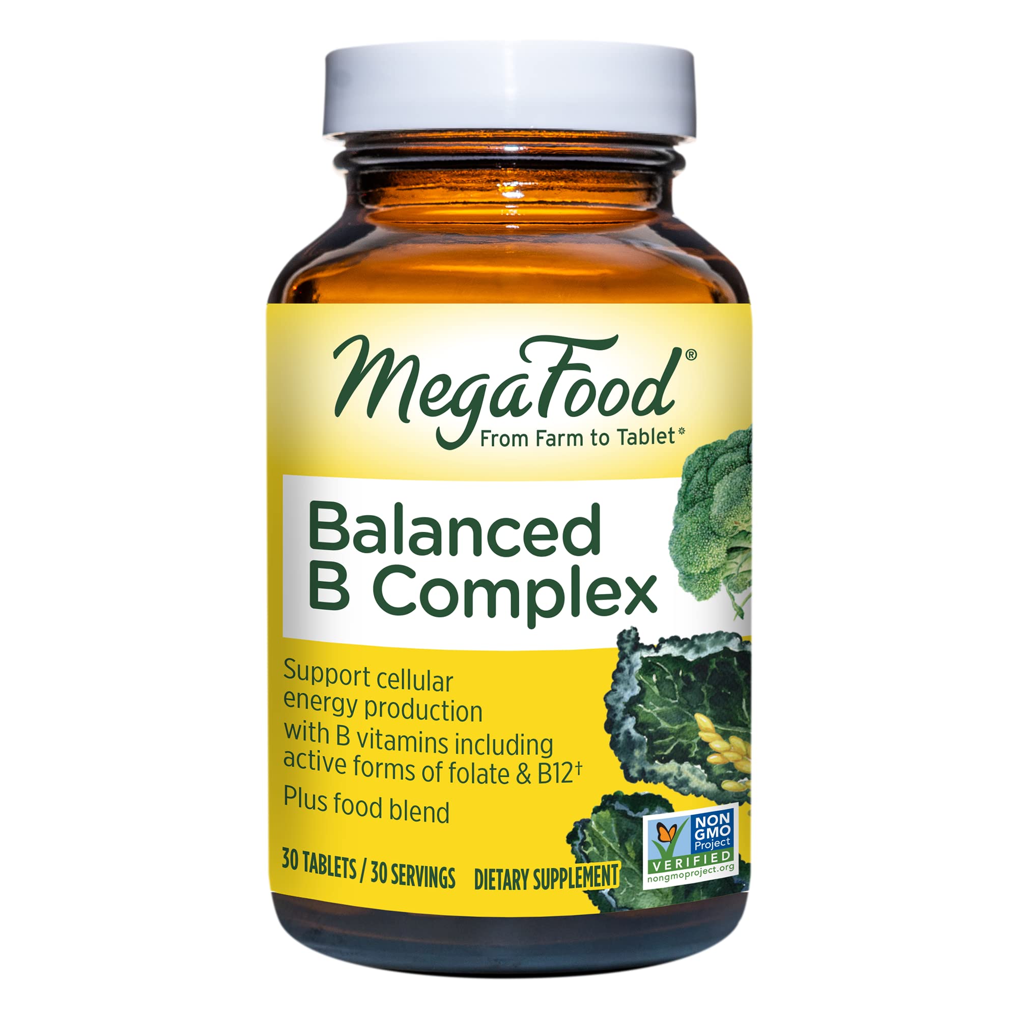 Foto 2 pulgar | Suplemento Megafood Balanced B Complex 30 Comprimidos - Venta Internacional.