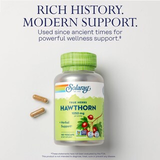 Foto 3 | Cápsulas De Bayas De Espino Blanco Solaray 1050 Mg 180 Cápsulas Vegetarianas - Venta Internacional.