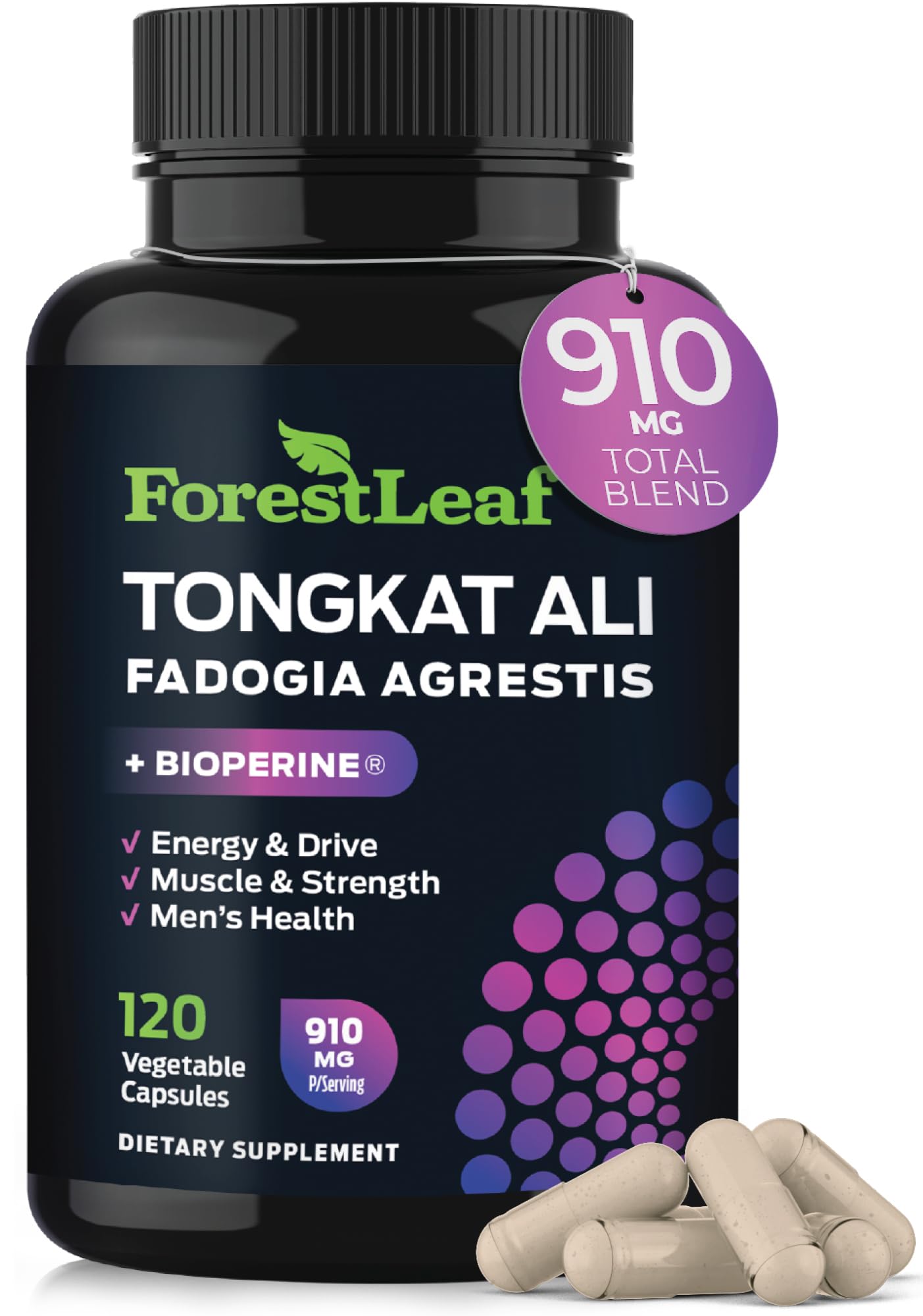 Foto 1 | Suplemento Forestleaf Tonkat-ali con Fadogia Agrestis 120 Cápsulas - Venta Internacional