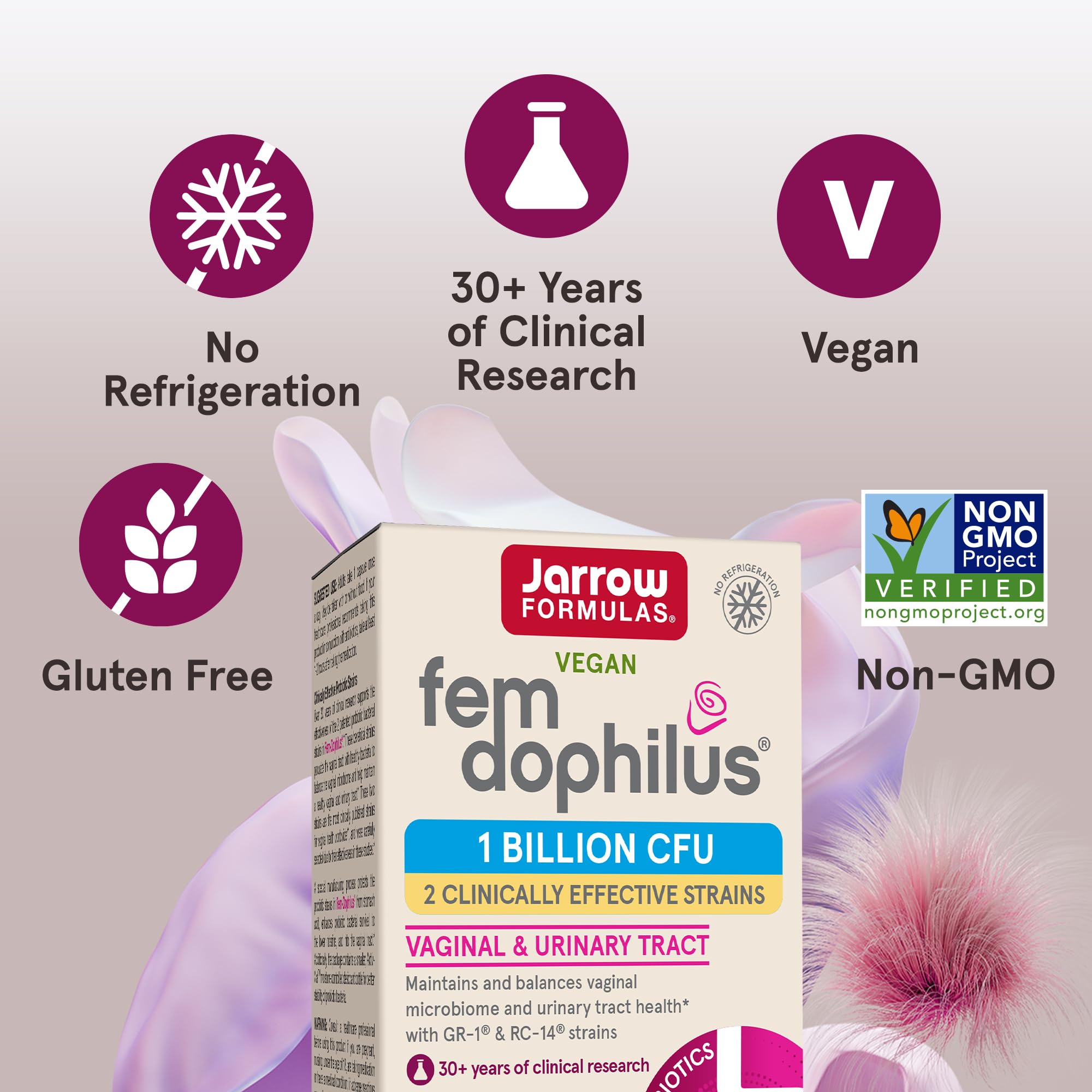 Foto 5 | Suplemento Probiótico Jarrow Formulas Fem-dophilus 30 Cápsulas - Venta Internacional.