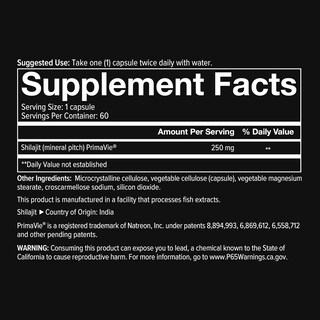 Foto 2 | Suplemento Youtheory De Shilajit Para Hombres, 250 Mg, 60 Cápsulas Vegetarianas - Venta Internacional.