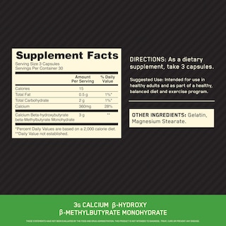 Foto 2 | Suplemento Optimum Nutrition Hmb 1000 Cápsulas 90 Cápsulas - Venta Internacional.