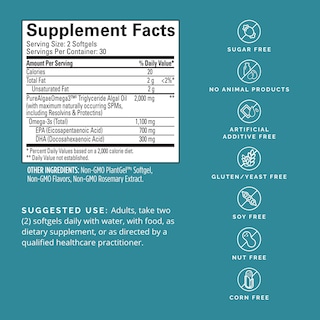 Foto 3 | Suplemento Brainmd Dr Amen Vegan Omega-3 Power 60 Cápsulas Blandas - Venta Internacional.