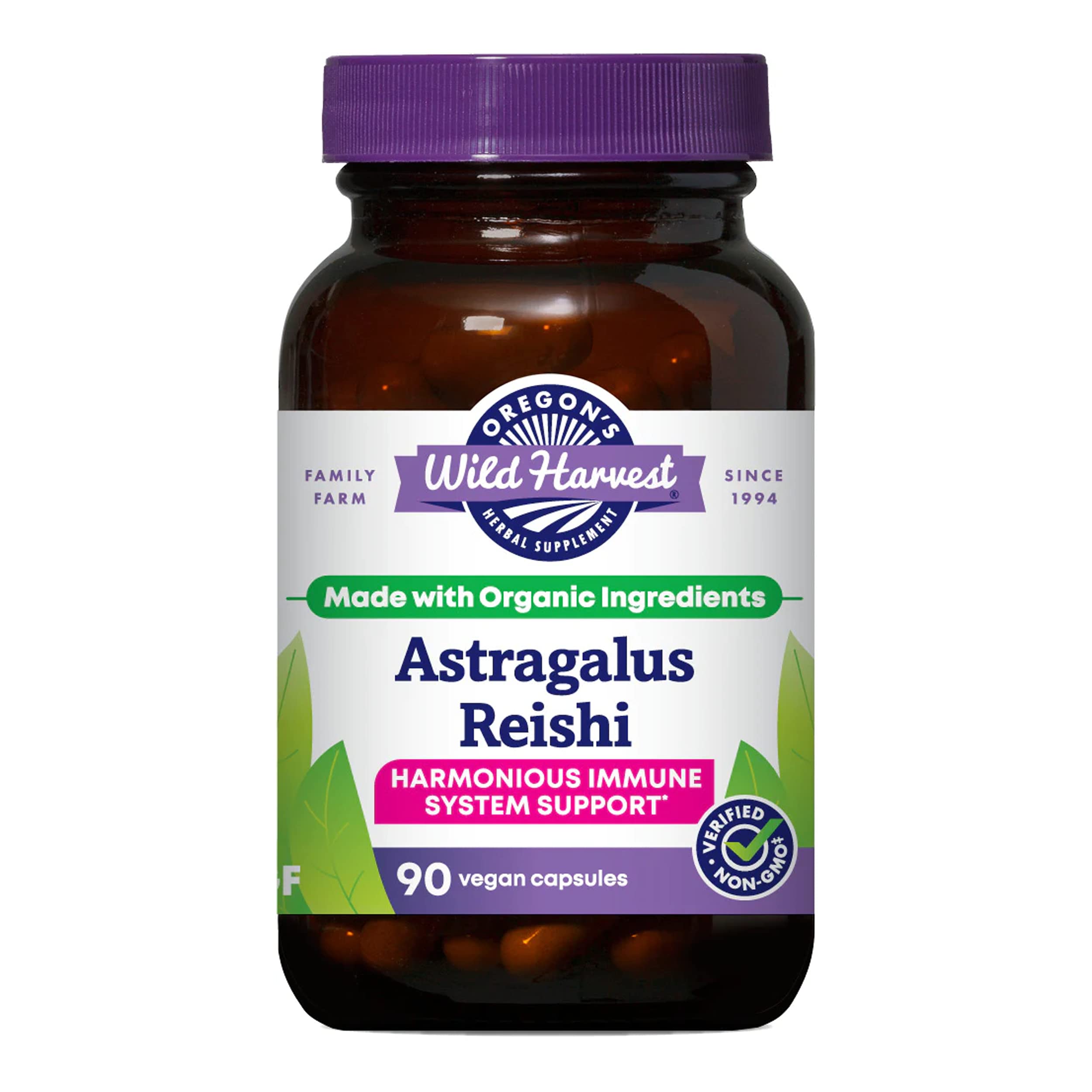 Foto 2 pulgar | Suplemento Herbal Oregon's Wild Harvest Astragalus Reishi 90 - Venta Internacional.