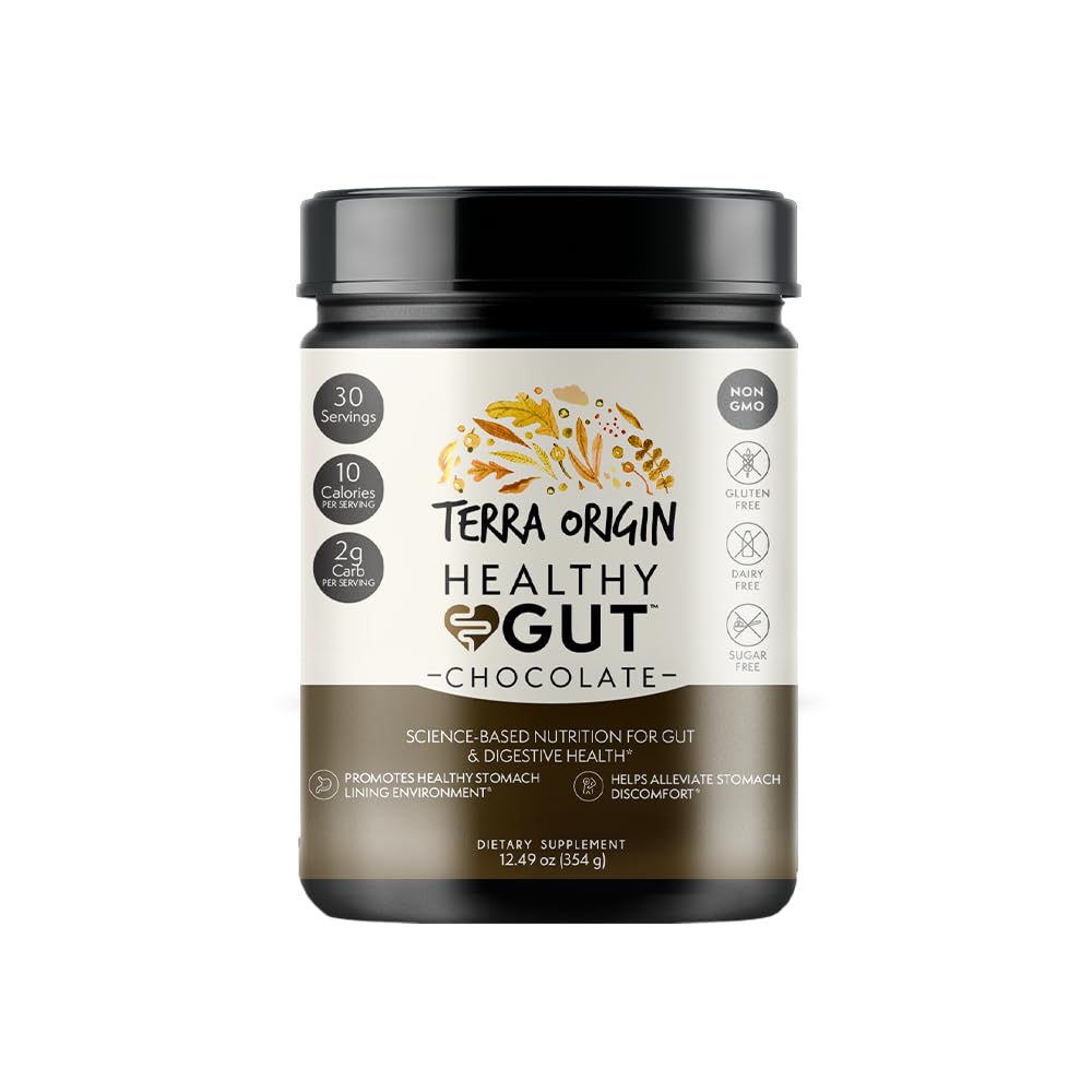 Suplemento Terra Origin Healthy Gut Chocolate Para 30 Porciones - Venta Internacional.