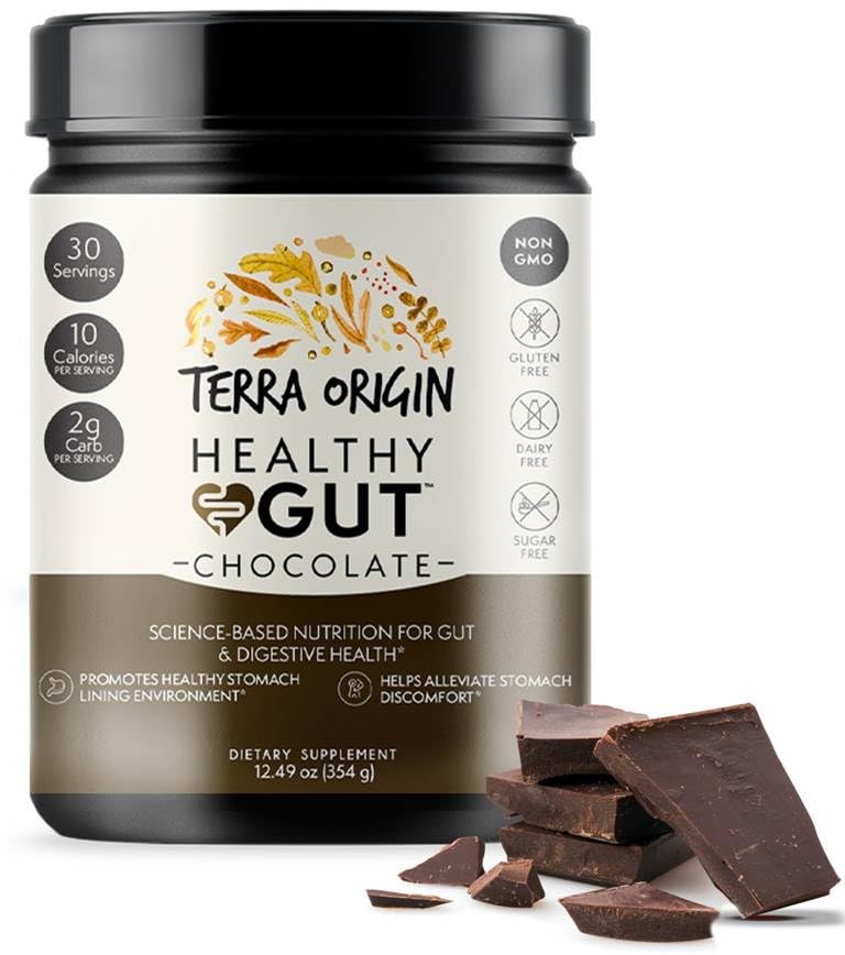 Foto 3 pulgar | Suplemento Terra Origin Healthy Gut Chocolate Para 30 Porciones - Venta Internacional.
