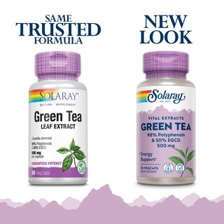 Foto 3 | Suplemento De Extracto De Hoja De Té Verde Solaray 500 Mg 30 Unidades - Venta Internacional.
