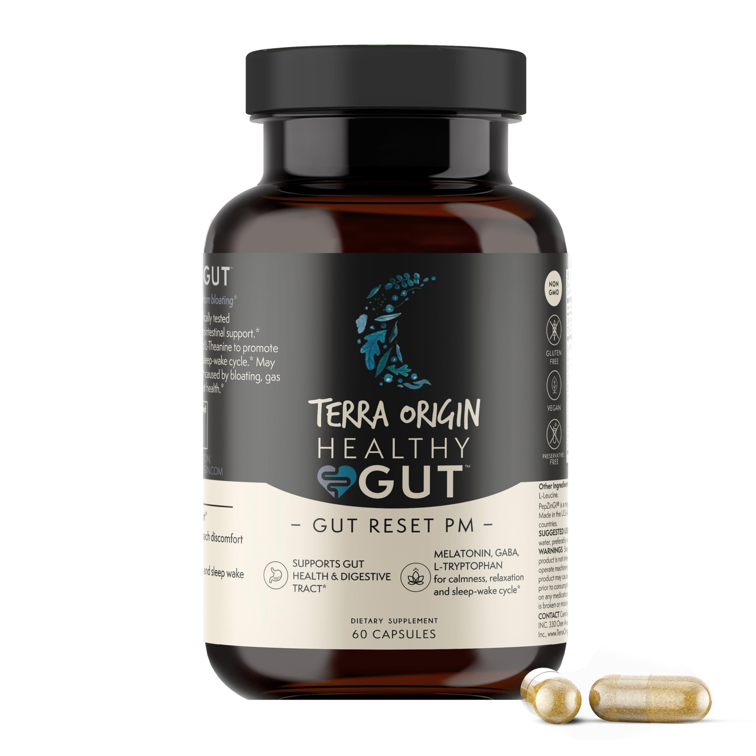 Suplemento Terra Origin Healthy Gut Reset Pm 60 Cápsulas - Venta Internacional.