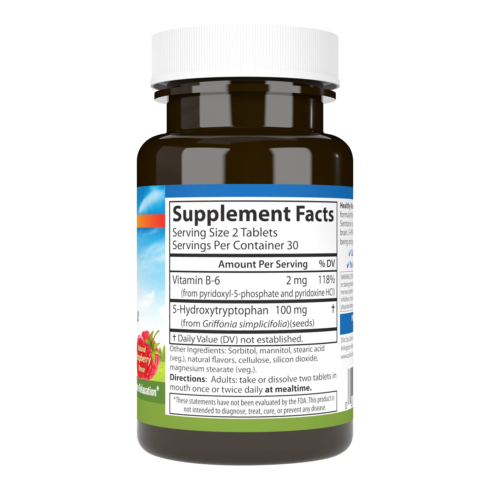 Foto 3 pulgar | Suplemento Carlson Healthy Mood 5-htp Elite 100 Mg 60 Comprimidos - Venta Internacional.