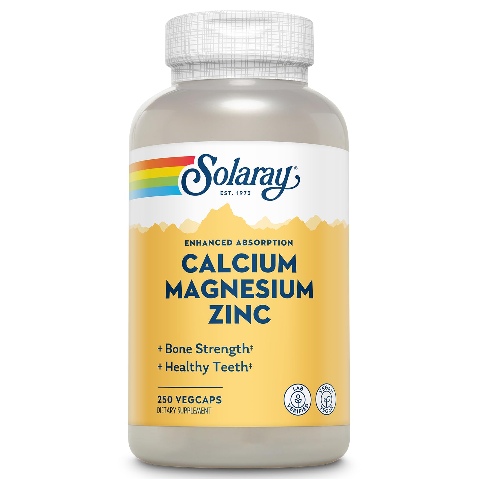 Foto 2 pulgar | Suplemento Solaray Calcio Magnesio Zinc 1000 Mg/500 Mg/25 Mg - Venta Internacional.