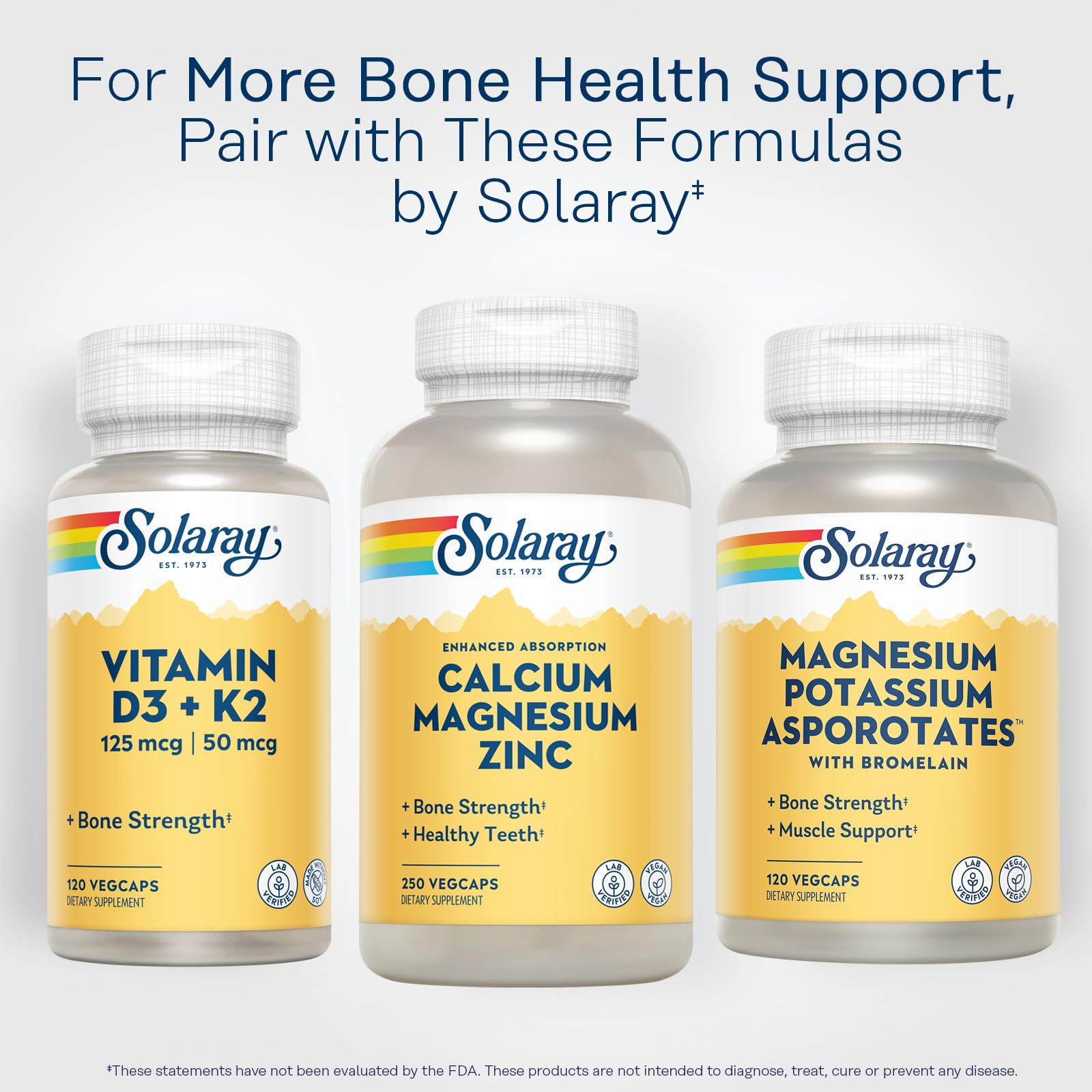 Foto 7 pulgar | Suplemento Solaray Calcio Magnesio Zinc 1000 Mg/500 Mg/25 Mg - Venta Internacional.