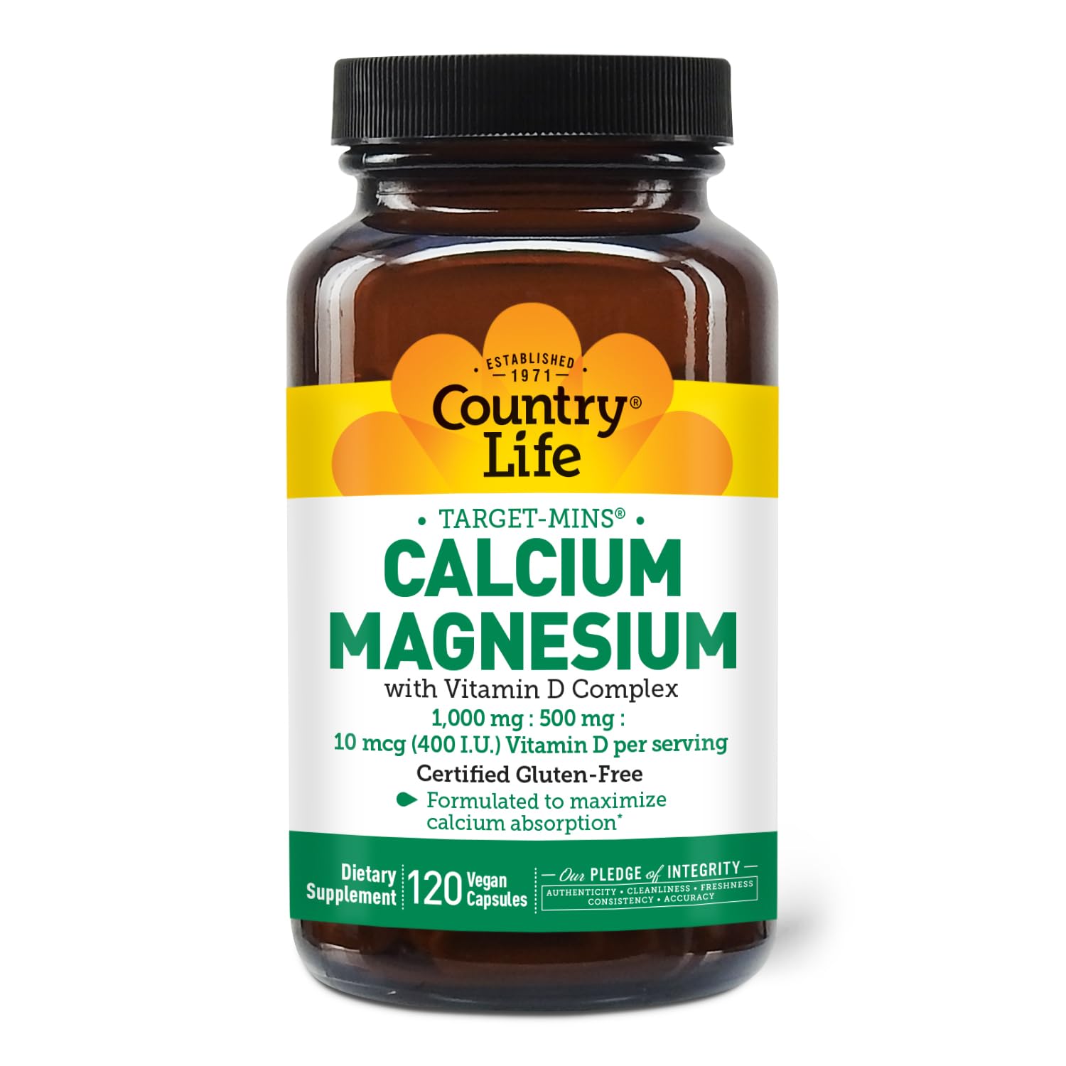 Foto 2 pulgar | Suplemento Country Life Cal-mag Veg Capsules 120 Cápsulas - Venta Internacional.