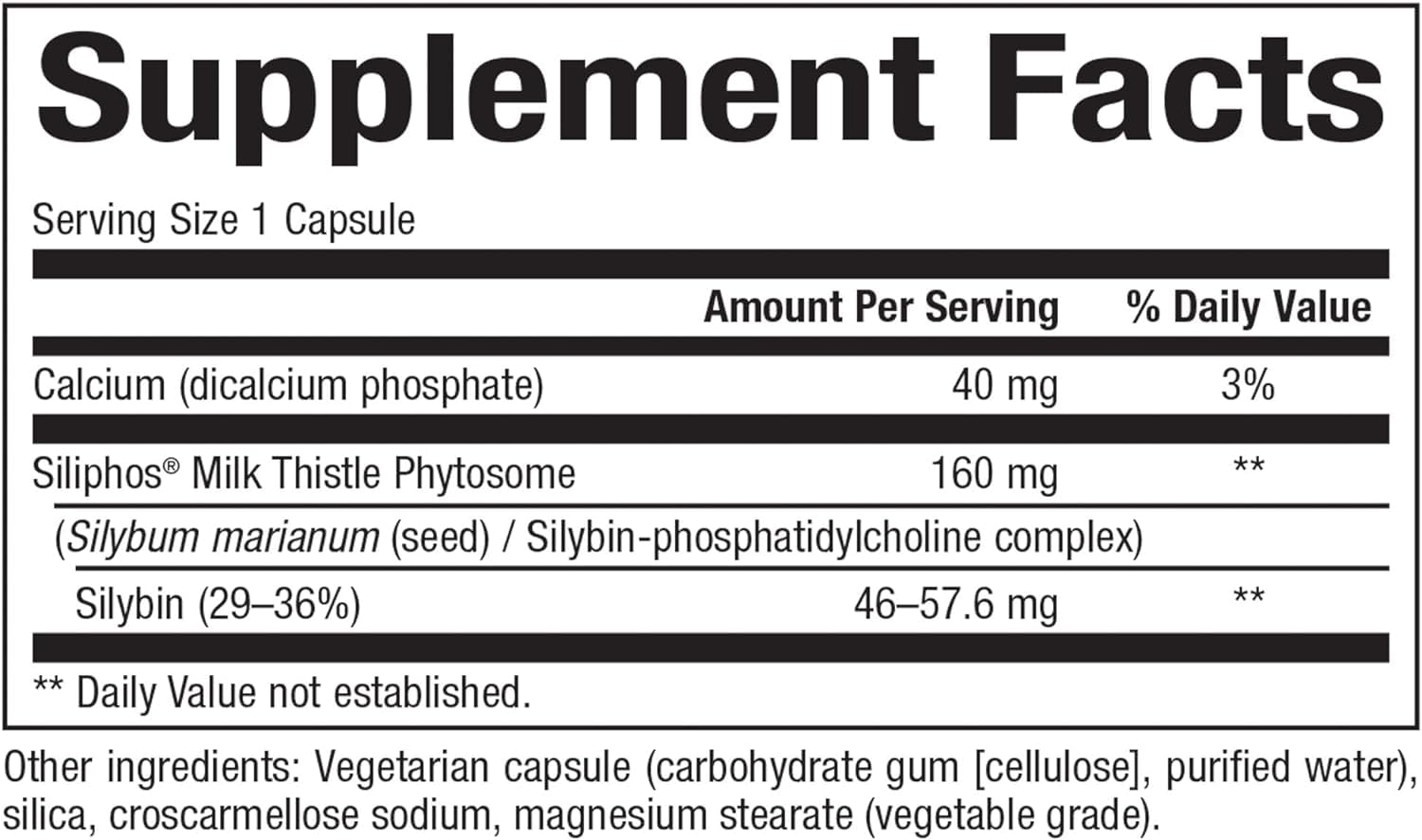 Foto 3 pulgar | Suplemento Natural Factors Milk Thistle Hígado 60 Cápsulas - Venta Internacional.