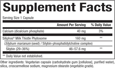 Foto 2 | Suplemento Natural Factors Milk Thistle Hígado 60 Cápsulas - Venta Internacional.