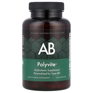 Foto 1 | Multivitamínico D'adamo Personalized Nutrition Polyvite Ab 120 Vcaps - Venta Internacional.