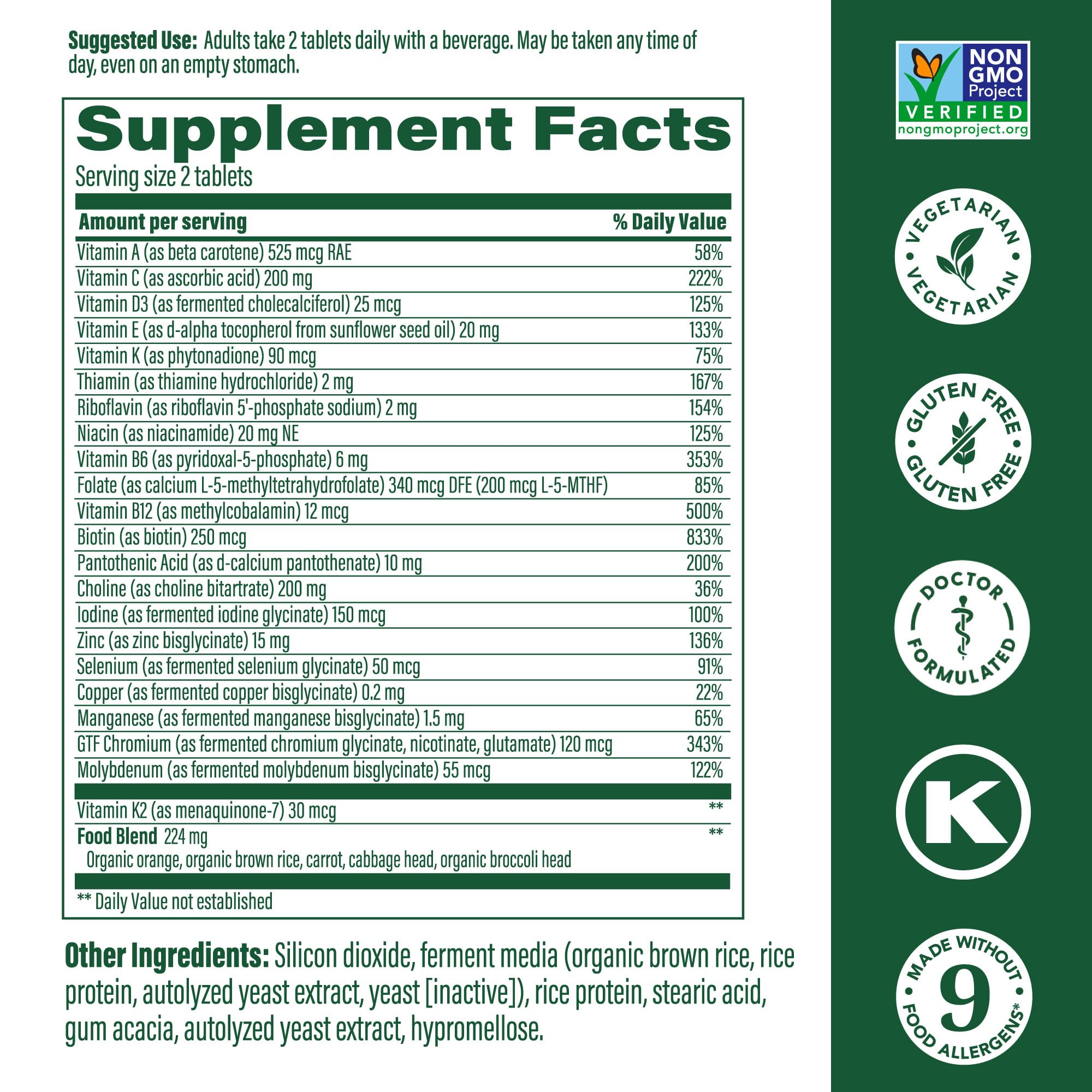 Foto 3 pulgar | Multivitamínico Megafood Men 40+ Advanced, 60 Tabletas - Venta Internacional.