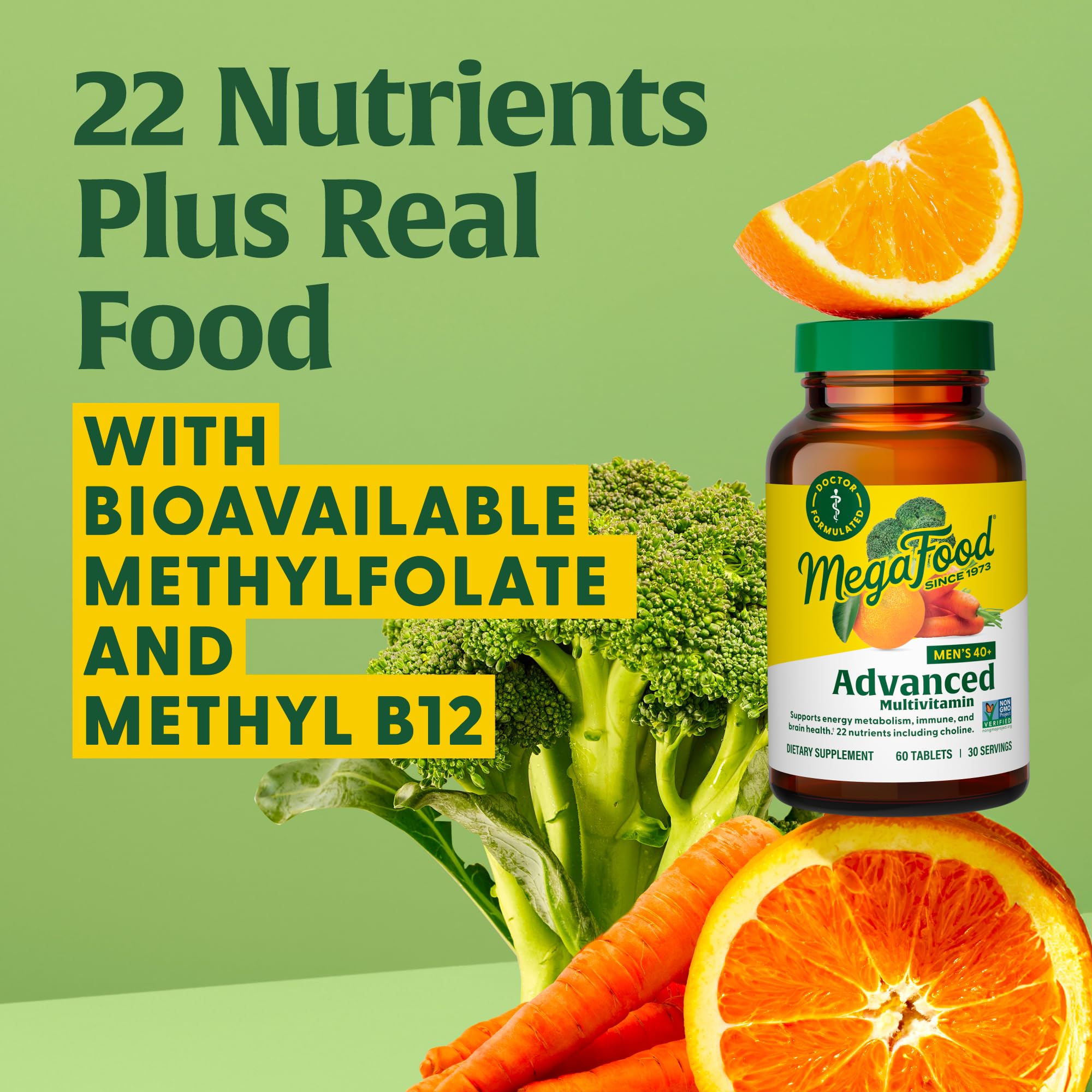 Foto 6 pulgar | Multivitamínico Megafood Men 40+ Advanced, 60 Tabletas - Venta Internacional.