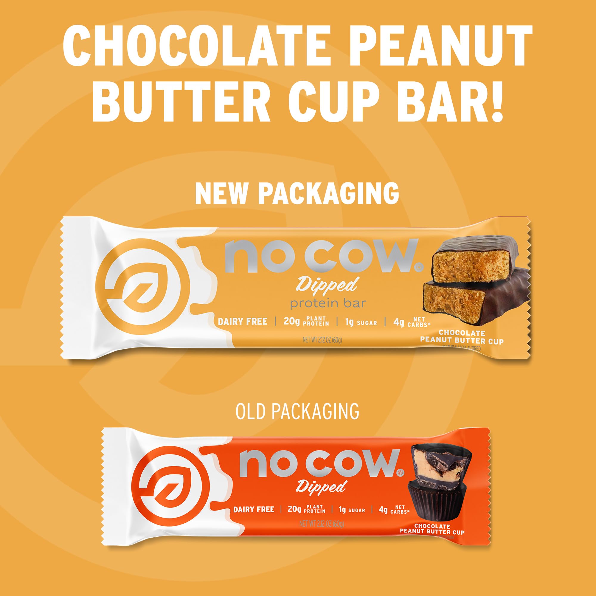 Foto 3 | Protein Bars No Cow Chocolate, Taza De Mantequilla De Cacahuete, 20 G, Vegana - Venta Internacional.