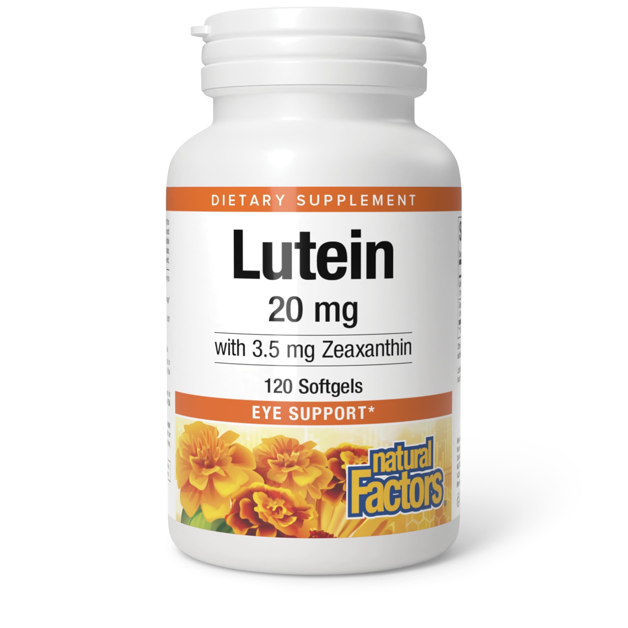 Foto 2 pulgar | Suplemento De Luteína De Natural Factors 20 Mg Con Zeaxantina 120 Cápsulas Blandas - Venta Internacional.