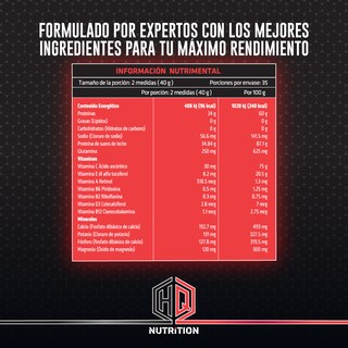 Foto 3 | Proteina Hq Nutrition Proteína Whey Chocolate En Polvo Aminoácidos, Vitaminas Y Minerales 1.4 Kg