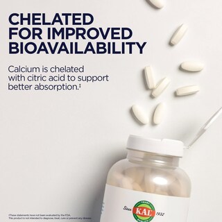 Foto 5 | Suplementos De Calcio Kal Citrato De Calcio 1000 Mg 180 Comprimidos - Venta Internacional.