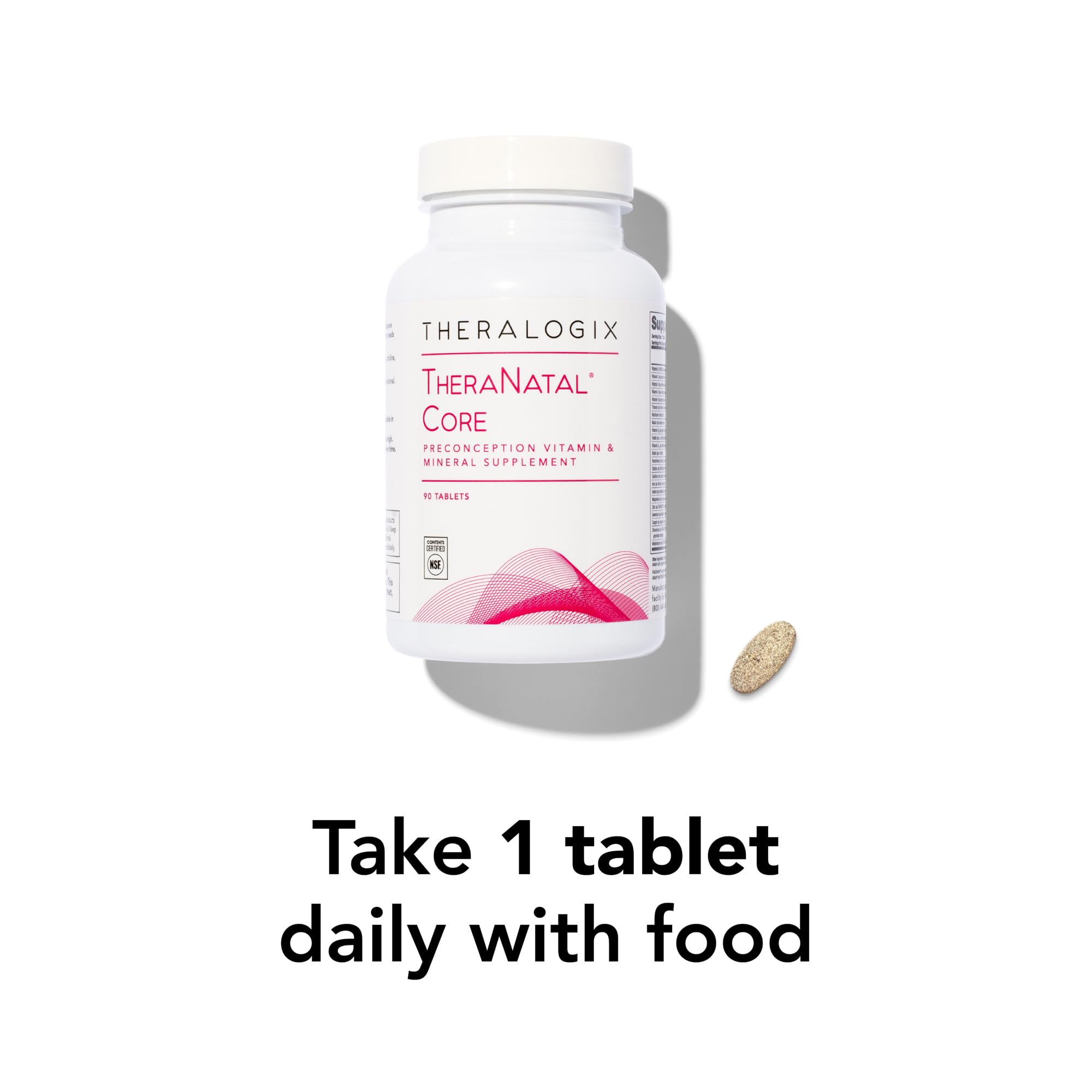Foto 8 pulgar | Suplemento Theralogix Theranatal Core Preconception 90 Comprimidos - Venta Internacional.