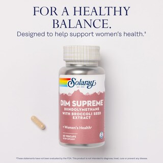 Foto 3 | Suplemento Solaray Dim Supreme 100 Mg Para Mujeres, 60 Cápsulas Vegetarianas - Venta Internacional.