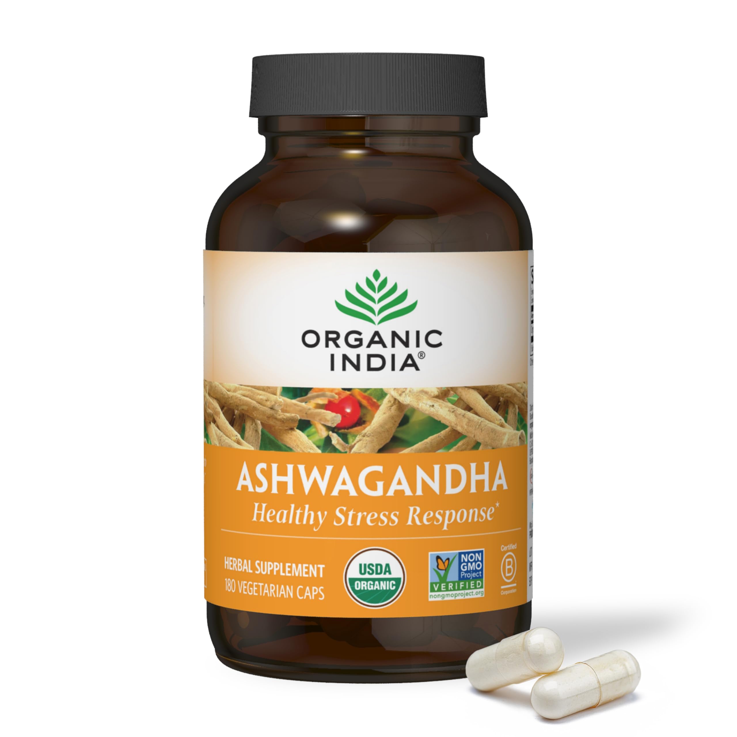 Foto 2 pulgar | Suplemento Organic India Ashwagandha 180 Cápsulas Veganas - Venta Internacional.