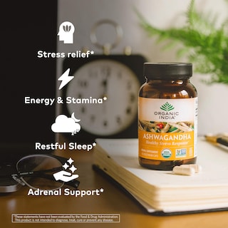 Foto 5 | Suplemento Organic India Ashwagandha 180 Cápsulas Veganas - Venta Internacional.