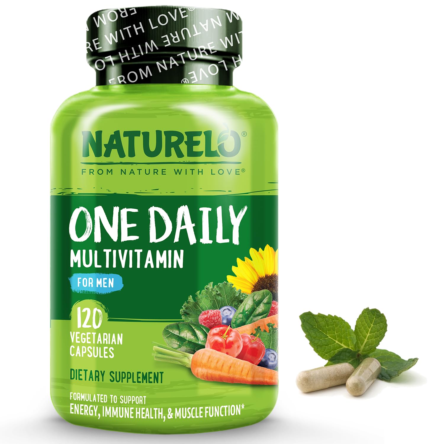 Foto 2 pulgar | Multivitamínico Naturelo One Daily Para Hombres, 120 Cápsulas Vegetarianas - Venta Internacional.