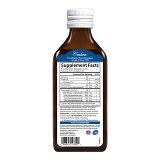 Foto 2 | Suplemento De Aceite De Pescado Carlson The Very Finest 200 Ml 1600 Mg - Venta Internacional.
