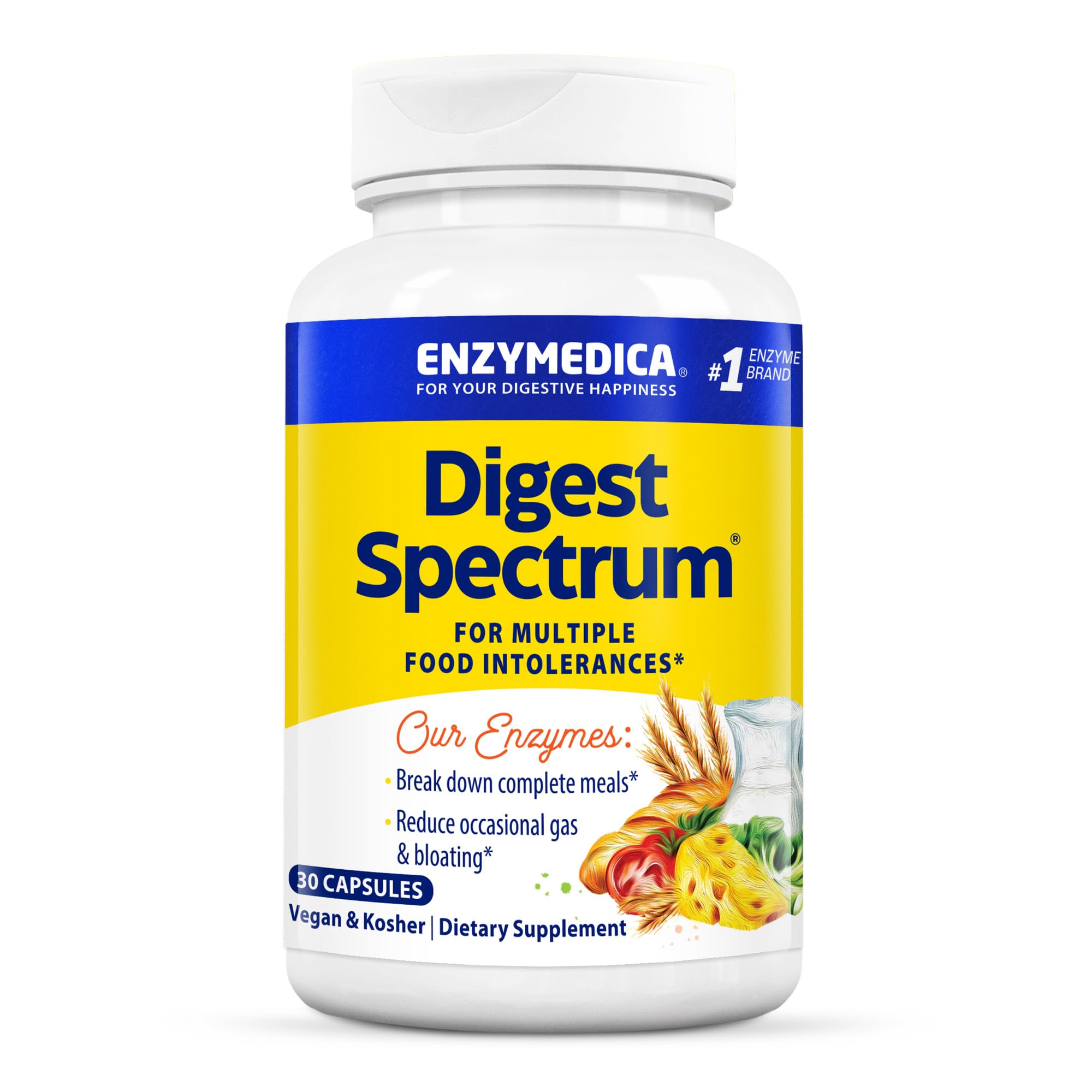 Foto 2 pulgar | Enzimas Digestivas Enzymedica Digest Spectrum 30 Cápsulas - Venta Internacional.