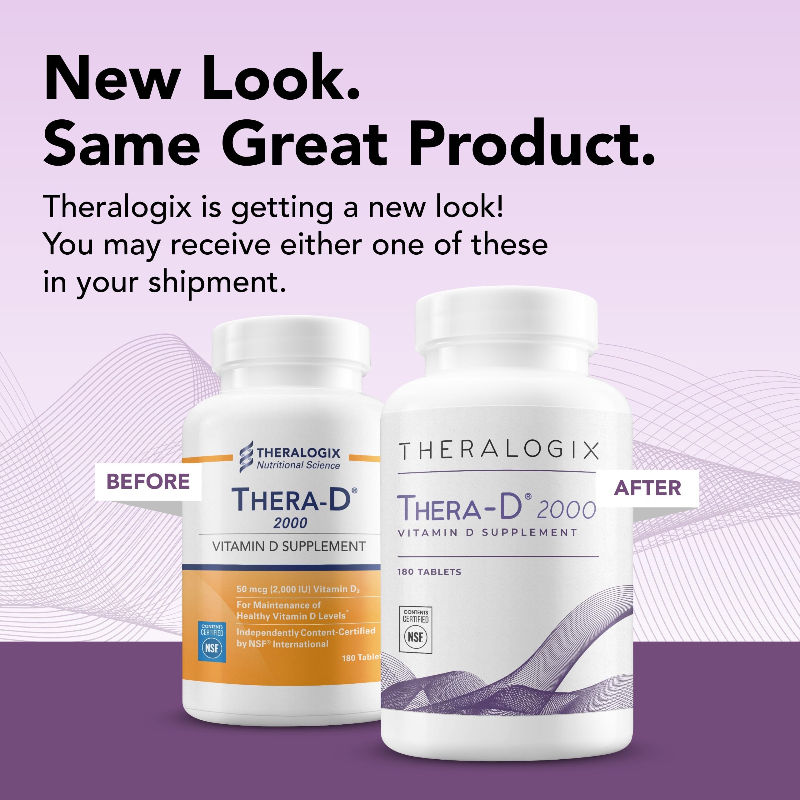 Foto 4 pulgar | Suplemento De Vitamina D Theralogix Thera-d 2000 50 Mcg 180 Tabletas - Venta Internacional.