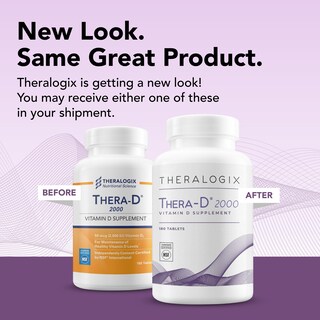 Foto 3 | Suplemento De Vitamina D Theralogix Thera-d 2000 50 Mcg 180 Tabletas - Venta Internacional.