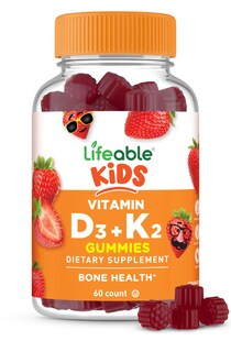 Foto 1 | Vitamina D3 K2 Lifeable Kids 1000 Ui 100 Mcg K2 60 Gomitas - Venta Internacional