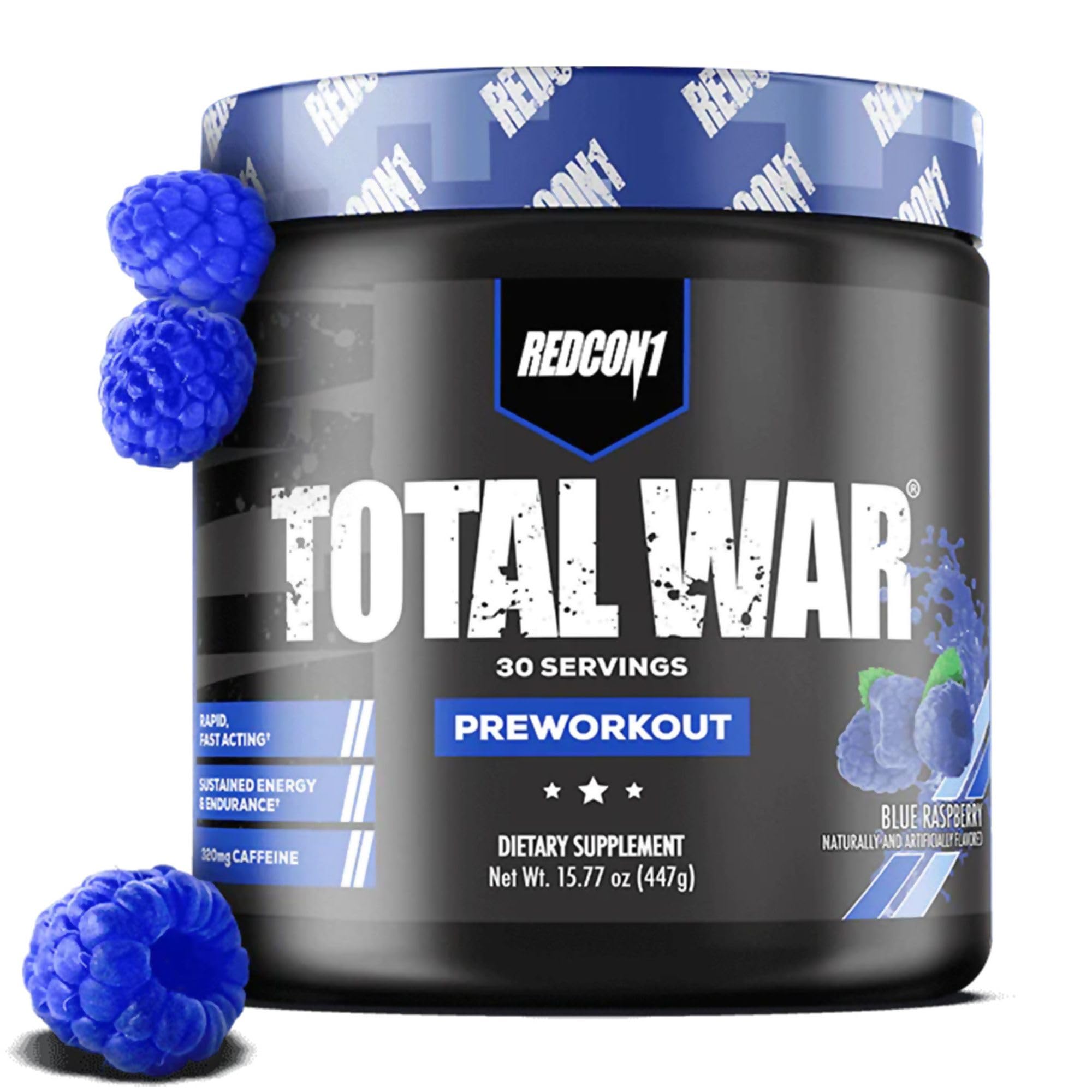 Foto 1 | Polvo Previo Al Entrenamiento Redcon1 Total War Blue Raspberry 447 g-Venta Internacional
