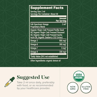 Foto 3 | Suplemento Global Healing Organic Omega 3 6 7 9 59.2 Ml - Venta Internacional