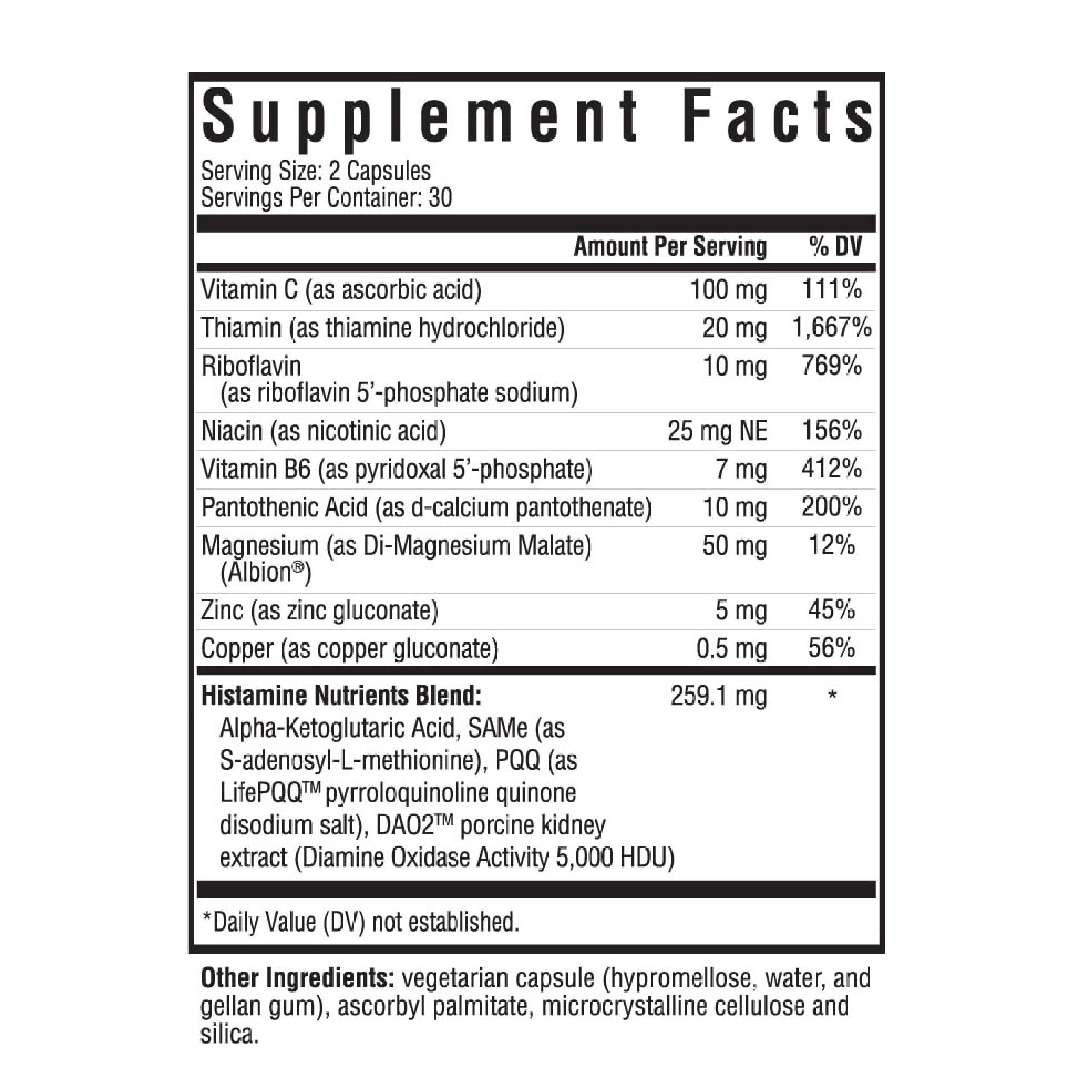 Foto 3 pulgar | Suplemento Seeking Health Histamine Nutrients Enzima Dao 60 Cápsulas - Venta Internacional