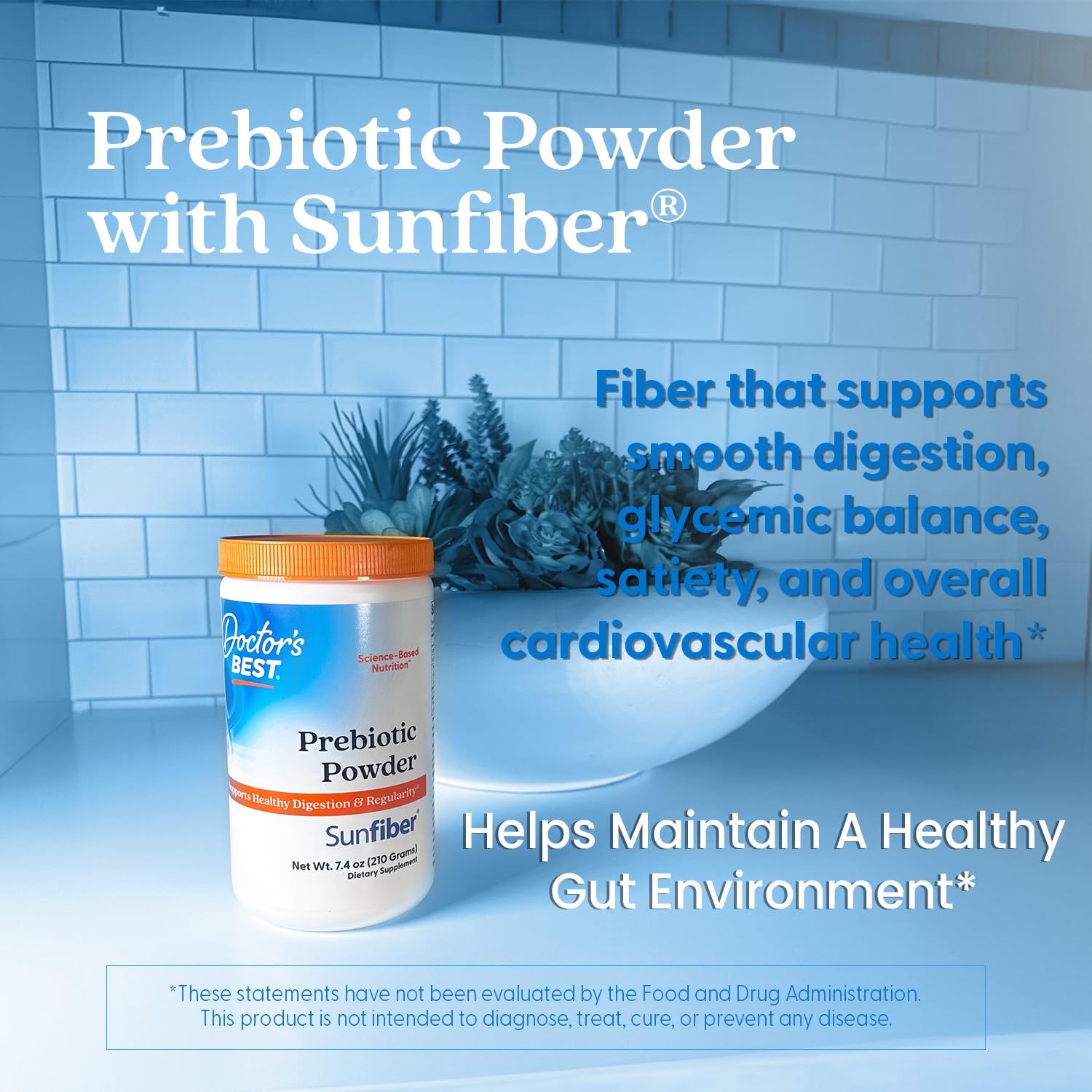 Foto 5 | Suplemento en Polvo Fibra Prebiótica Doctor's Best Sunfiber 210 g - Venta Internacional
