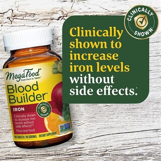Foto 6 | Suplemento de Hierro Megafood Blood Builder 90 Comprimidos-Venta Internacional